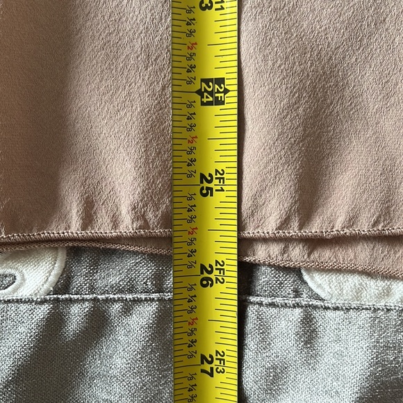 Viviana Uchitel 100% Silk Brown Ombre V-Neck Top - Picture 12 of 12